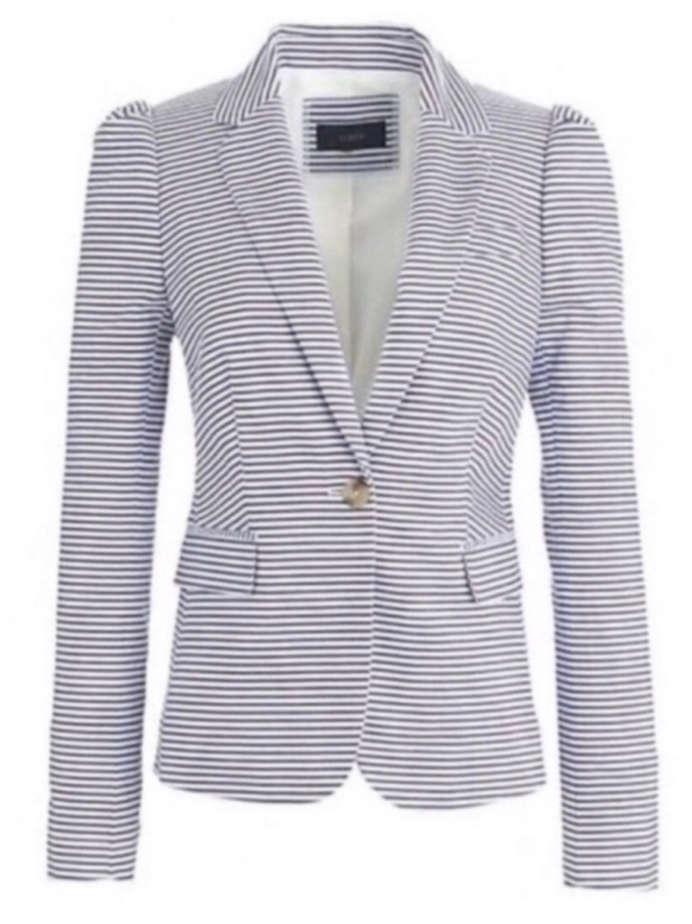 J. Crew Puff Sleeve Seersucker Blazer
